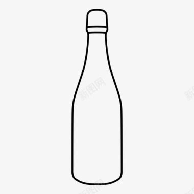 瓶酒容器图标图标