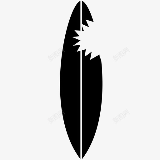 冲浪板攻击海洋图标svg_新图网 https://ixintu.com 冲浪板 攻击 海洋 运动 鲨鱼咬伤 鲨鱼攻击