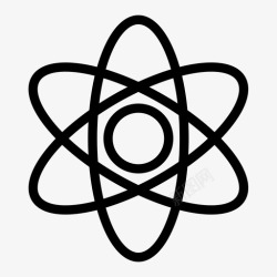 量子科学原子科学量子物理图标高清图片