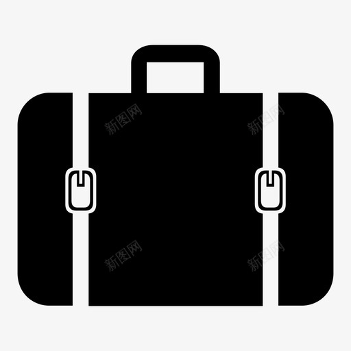 手提箱拉杆箱旅行图标svg_新图网 https://ixintu.com 公文包 商务旅行 工作包 手提箱 拉杆箱 旅行 行李