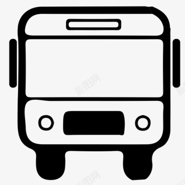 公交车辆运输客车图标图标