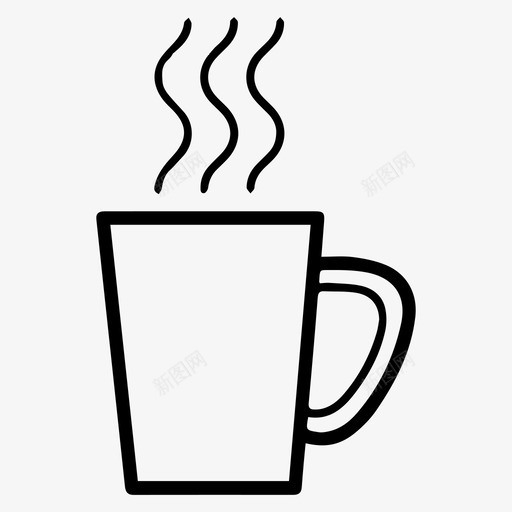马克杯热茶热咖啡图标svg_新图网 https://ixintu.com 杯子 热咖啡 热巧克力 热茶 饮料 马克杯