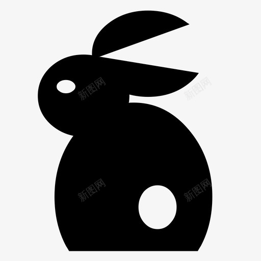 兔子野生动物自然图标svg_新图网 https://ixintu.com 兔子 动物 动物王国 森林 游戏 狩猎 自然 野生动物