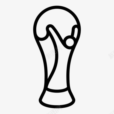世界杯奖杯足球杯足球奖杯图标图标
