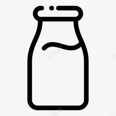 牛奶营养食物过敏图标图标