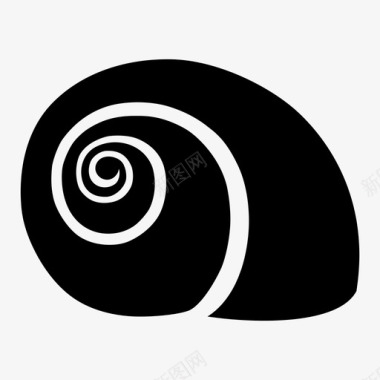 贝壳花园蜗牛鹦鹉螺图标图标