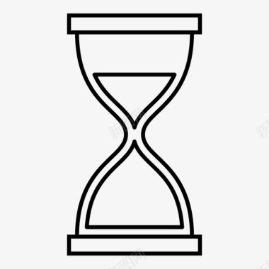 小时玻璃计时器特定时间图标图标