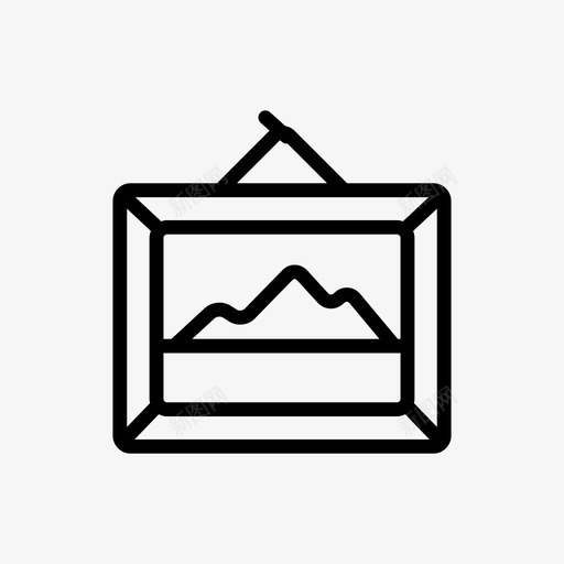 框架博物馆图标svg_新图网 https://ixintu.com 100天 100天项目 Beccoashea 博物馆 图片 景观 框架 艺术 装饰