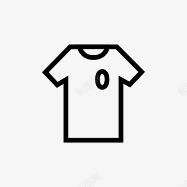 足球运动衫运动衫服装图标图标