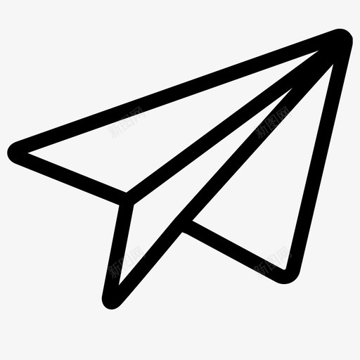 纸飞机发送折叠图标svg_新图网 https://ixintu.com 发送 折叠 简单化 纸飞机 飞行