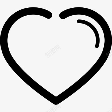 心脏轮廓形状符号随机图标图标