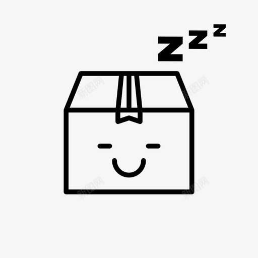 包裹kawaii邮件图标svg_新图网 https://ixintu.com kawaii 休息 包裹 睡眠 装运 运输 邮件 邮寄
