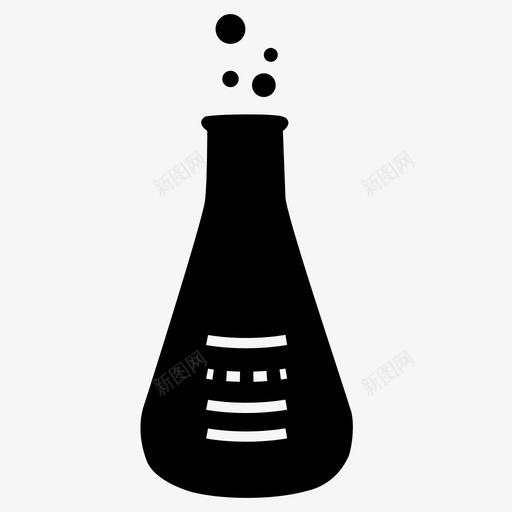 锥形烧瓶烧杯化学品图标svg_新图网 https://ixintu.com 化学品 实验 实验室 烧杯 科学 锥形烧瓶