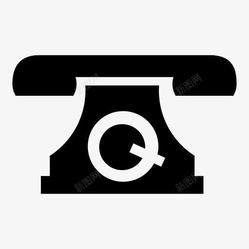 电话通讯旧电话图标svg_新图网 https://ixintu.com 旧电话 电信 电话 远程办公 通讯