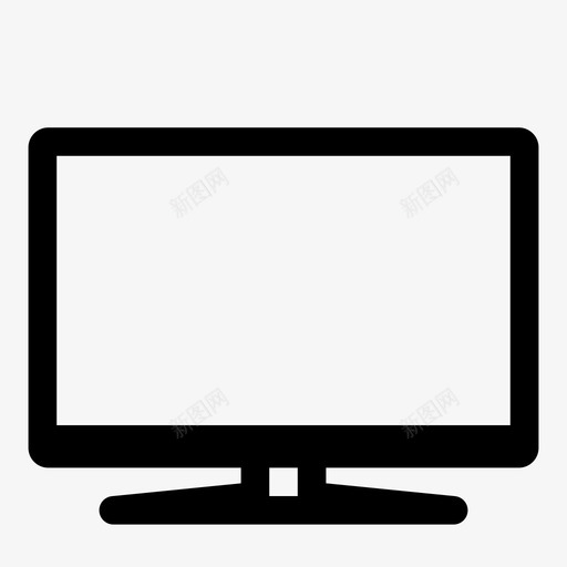 电视电视屏幕显示器图标svg_新图网 https://ixintu.com led 娱乐 媒体 平板 显示 显示器 电视 电视屏幕 简单的卷曲图标