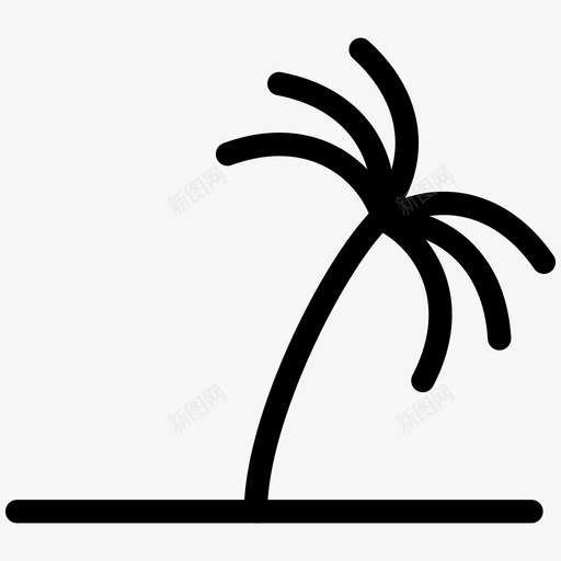 棕榈树景观线图标svg_新图网 https://ixintu.com 形状 景观 标志 棕榈树 棕榈油 棕榈酒 线图标 自然 风景