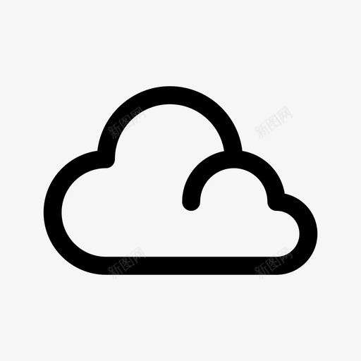 云空气多云的天气图标svg_新图网 https://ixintu.com 云 人性 多云的天气 天空 空气 雾