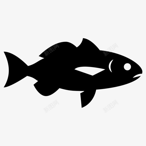鱼海洋生物鱼类图标svg_新图网 https://ixintu.com 动物 动物群 海洋生物 渔民 鱼 鱼类