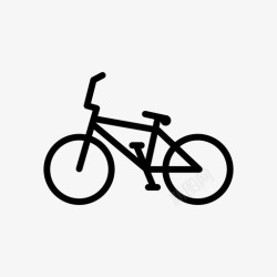 自行车特技bmx特技自行车骑行图标高清图片