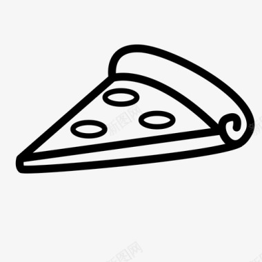 披萨零食产品图标图标