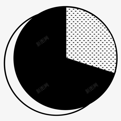 饼图统计百分比图标svg_新图网 https://ixintu.com 信息图表 分析 数学 数据 百分比 统计 饼图