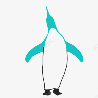 企鹅动物冰图标图标