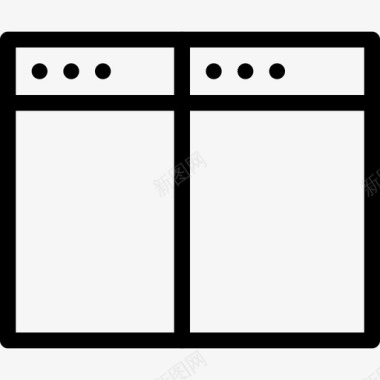 拆分窗口垂直拆分垂直拆分窗口图标图标
