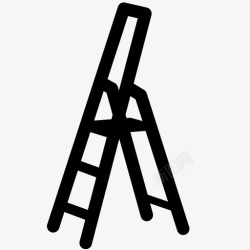 金属梯子梯子木梯工具图标高清图片