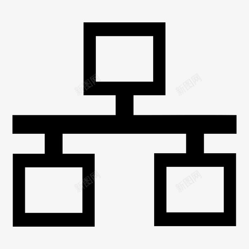 层次结构端口网络图标svg_新图网 https://ixintu.com 以太网端口 家族树 层次结构 流程图 端口 网络 连接