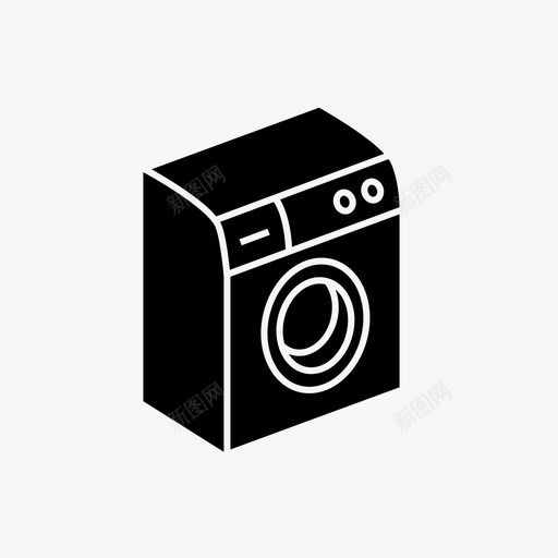 采购产品洗衣机洗衣机电器图标svg_新图网 https://ixintu.com 洗衣房 洗衣机 电器 电子 自助洗衣店 衣服 采购产品洗衣机