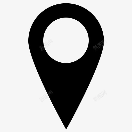 地图标记点指针svg_新图网 https://ixintu.com 位置 图钉 地图图钉 地图标记 地点 指针 点