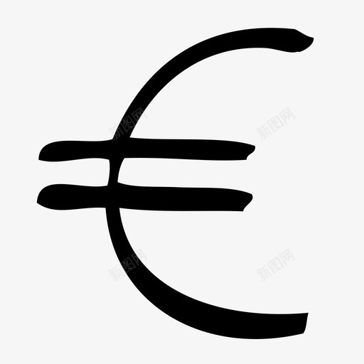 欧元贸易货币图标svg_新图网 https://ixintu.com 手工提款 欧元 欧洲 账户 货币 贸易 金融 银行