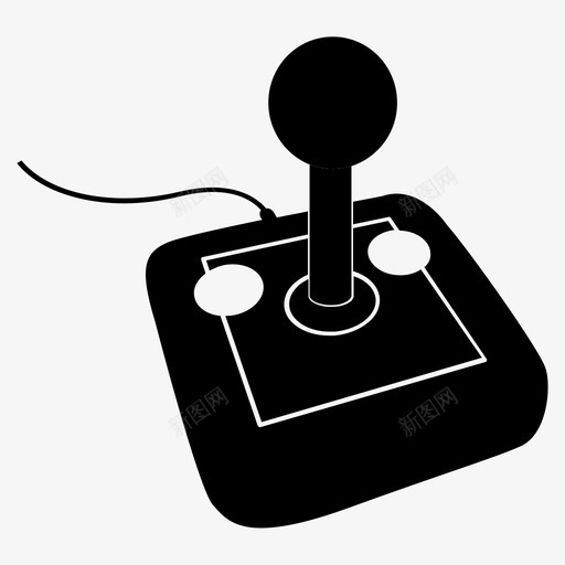游戏杆复古游戏雅达利控制器图标svg_新图网 https://ixintu.com 复古操纵杆 复古游戏 游戏控制器 游戏机游戏 游戏杆 游戏板 视频游戏 视频游戏控制器 雅达利控制器