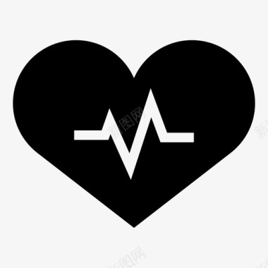健康心脏起动器心率图标图标