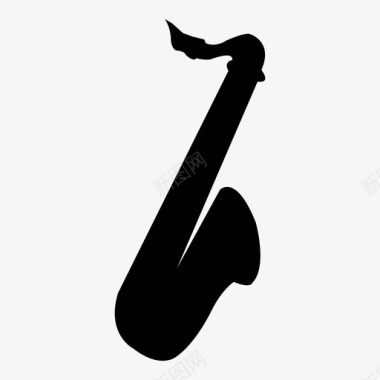 萨克斯管乐队铜管图标图标
