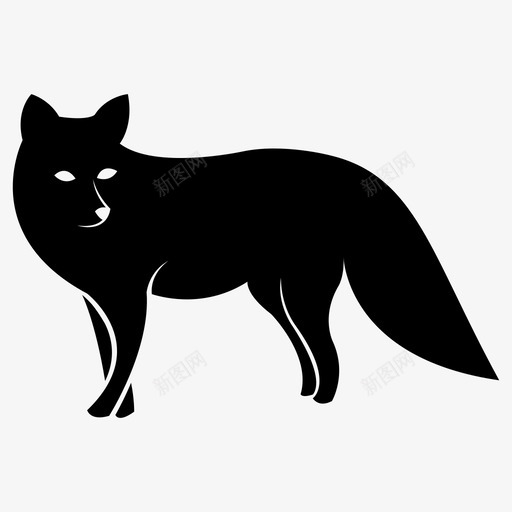 狐狸野生动物哺乳动物图标svg_新图网 https://ixintu.com 动物 哺乳动物 毛皮动物 狐狸 野生动物
