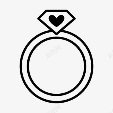 戒指婚姻已婚图标图标