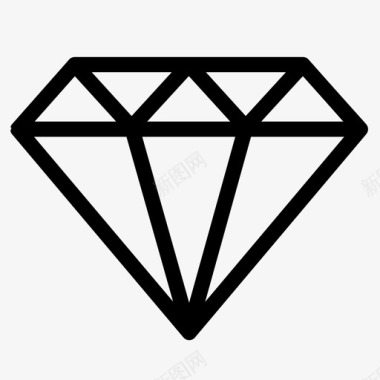 钻石贵重的石头的图标图标