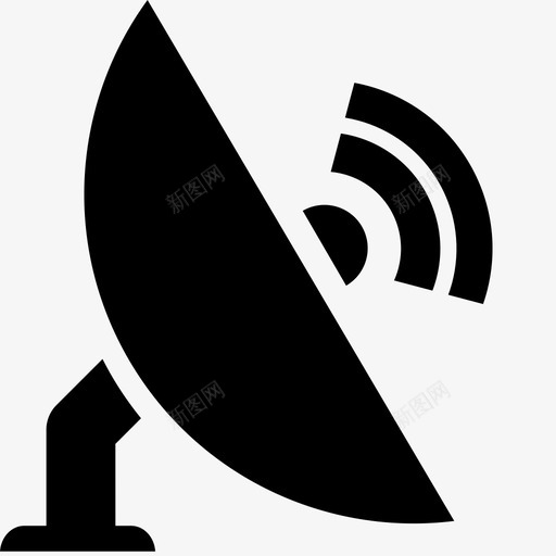 卫星天线发射传输图标svg_新图网 https://ixintu.com 传输 信号 卫星天线 发射 天线网络 无线电 网络