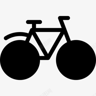 自行车汽车旅行图标图标