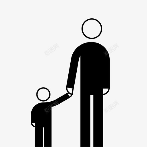 父亲婴儿孩子图标svg_新图网 https://ixintu.com 人 婴儿 孩子 父亲 父母 责任