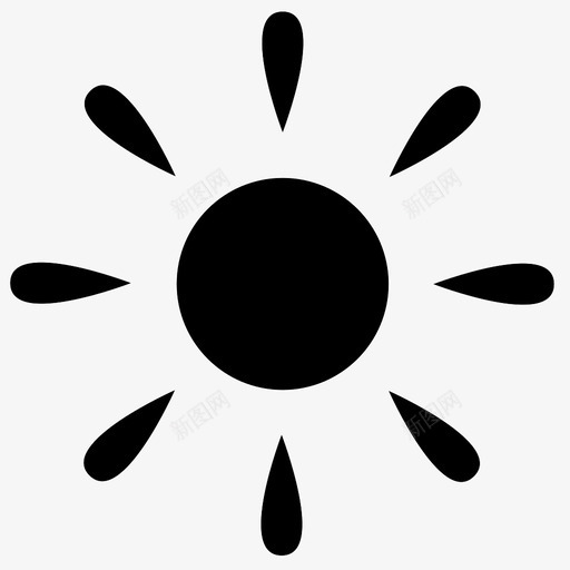 太阳温暖阳光图标svg_新图网 https://ixintu.com 夏天 太阳 太阳爆发 恒星爆发 晴朗的天气 温暖 炎热 阳光 预报