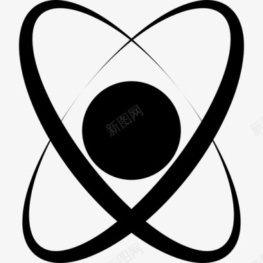 原子形状形状科学技术图标图标