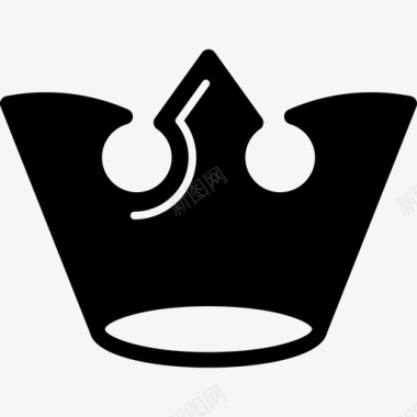 皇冠轮廓与白色细节皇冠图标图标
