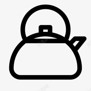 茶壶餐具厨房用具图标图标