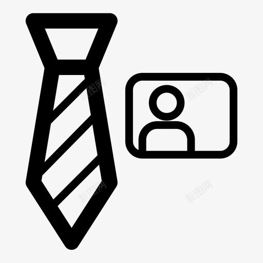 商人西装人图标svg_新图网 https://ixintu.com 人 名牌 商人 正式 西装 身份证 领带