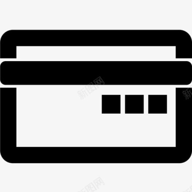 信用卡借记卡付款图标图标