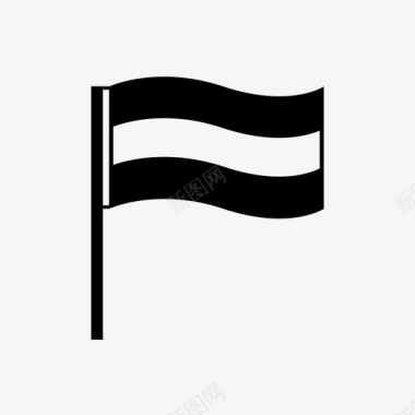 国旗目的地旗帜图标图标