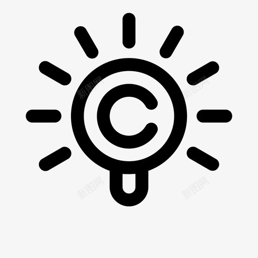 知识产权许可思想图标svg_新图网 https://ixintu.com 专利 商标 思想 所有权 拥有者 权利 法律 知识产权 许可