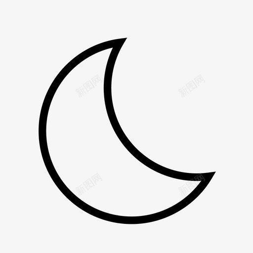 月亮夜间月亏图标svg_新图网 https://ixintu.com 夜间 天气 天气01 天气状况 月亏 月亮 月圆 月盈 自然